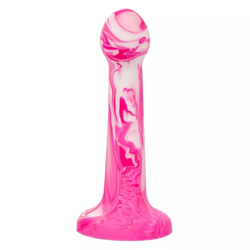 Twisted Love 6" Twisted Bulb Tip Silicone Probe In Pink/White